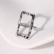 ANILLO RECTANGULO SILVER