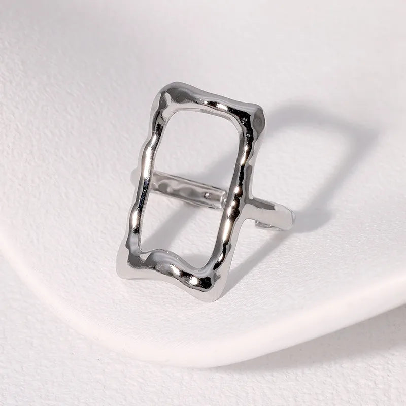 ANILLO RECTANGULO SILVER