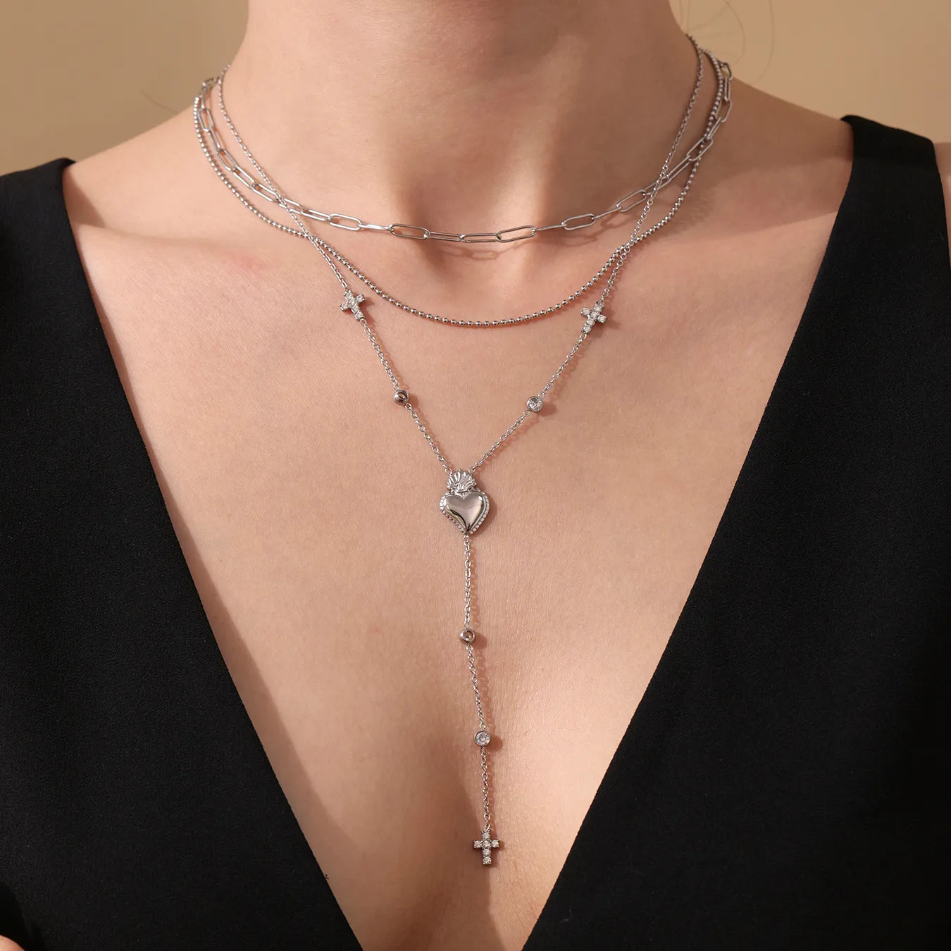COLLAR CORBATERO SPICY SILVER