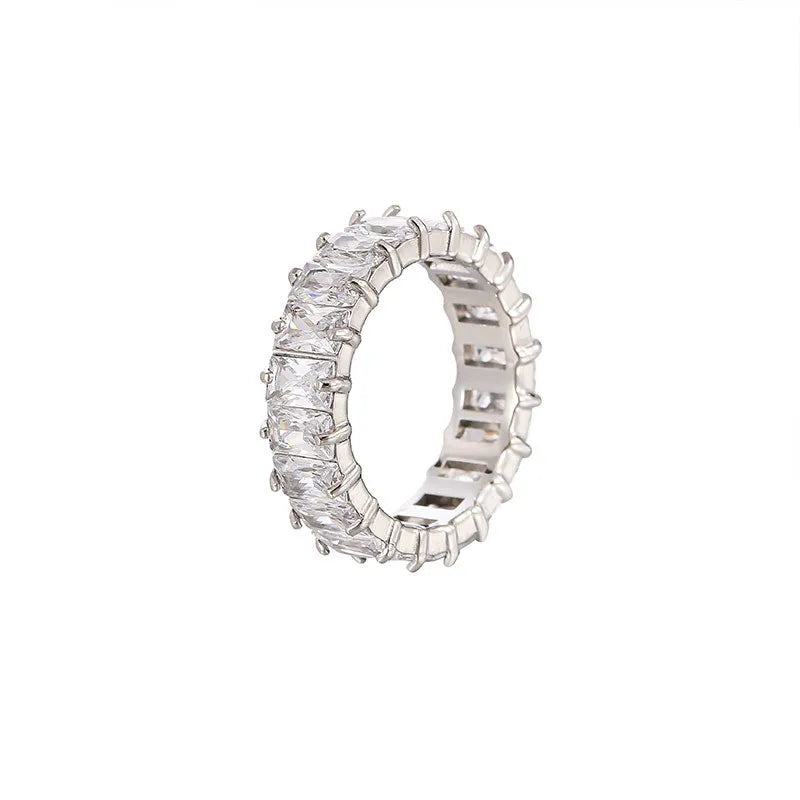 ANILLO LUXURY CUADRADO SILVER