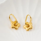 AROS HOOPS OVAL DAISY GOLD