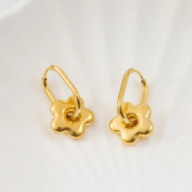 AROS HOOPS OVAL DAISY GOLD