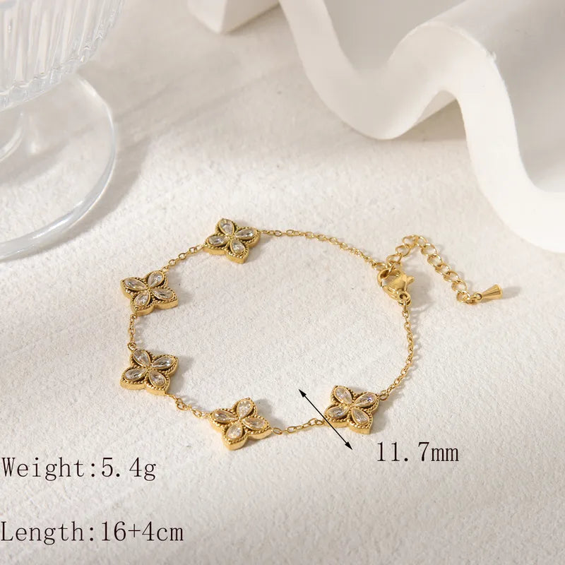 PULSERA FLOR CUBIC TOP