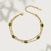 PULSERAS OVALOS VERDES