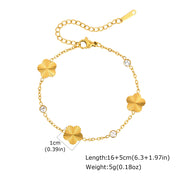PULSERA TREBOLES GOLD