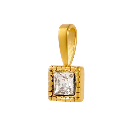 DIJE CUADRADITO ROSA