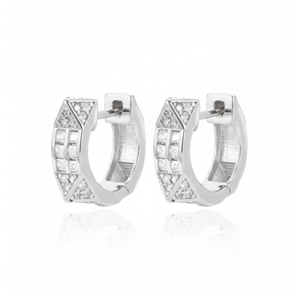 AROS HOOPS BRILLOS CUADRADITOS SILVER