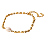 PULSERA SIMPLE PEARL GOLD