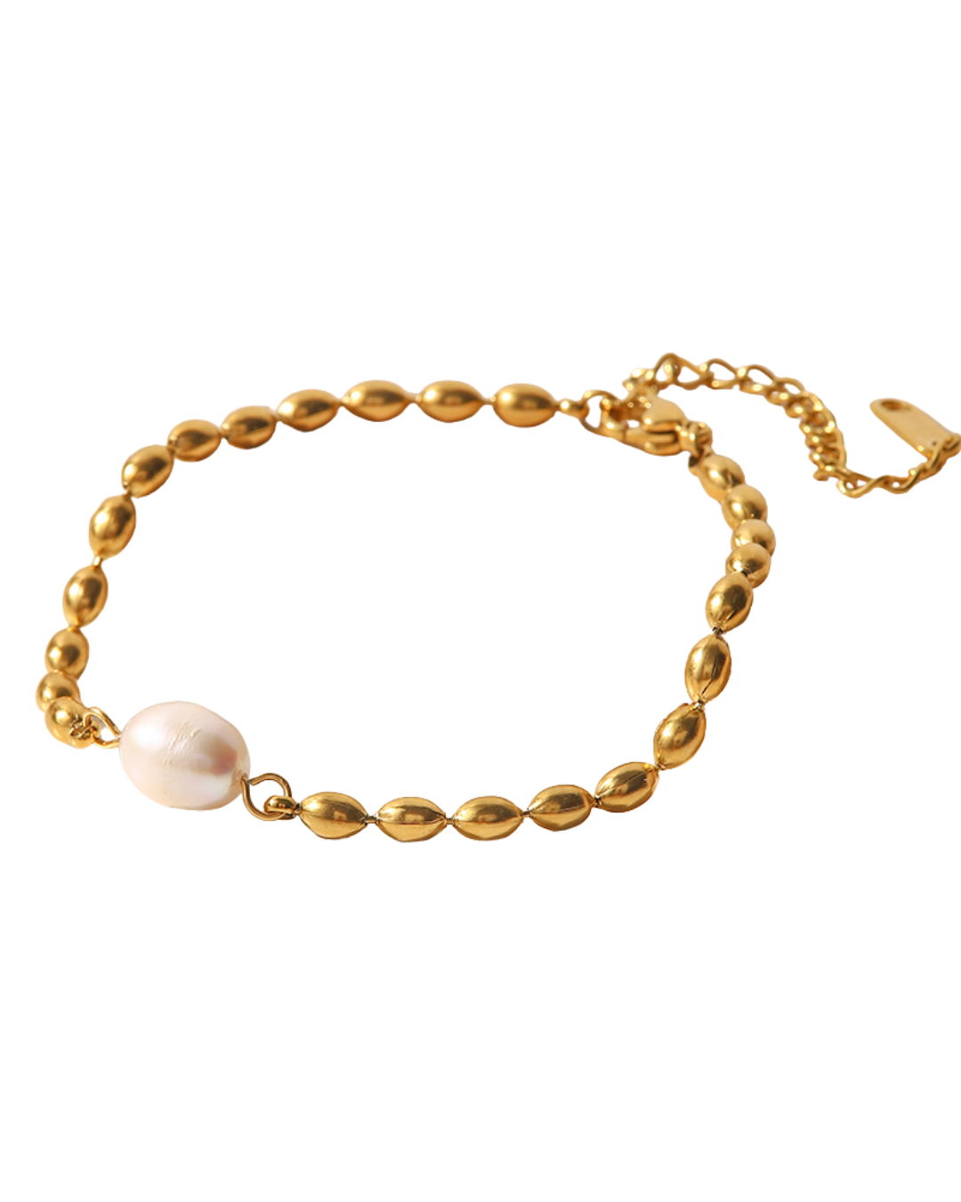 PULSERA SIMPLE PEARL GOLD