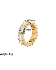 ANILLO LUXURY CUADRADO GOLD