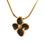COLLAR ROSE NACAR BLACK