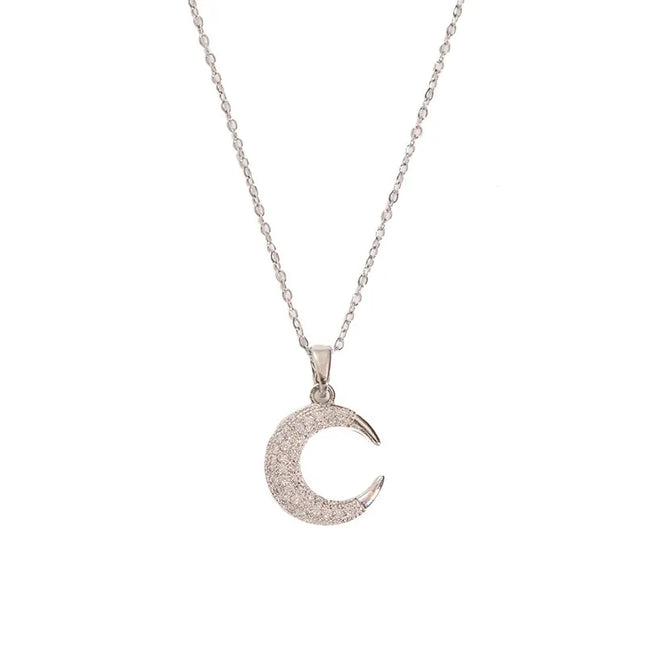 COLLAR LUNA MICROPAVE SILVER