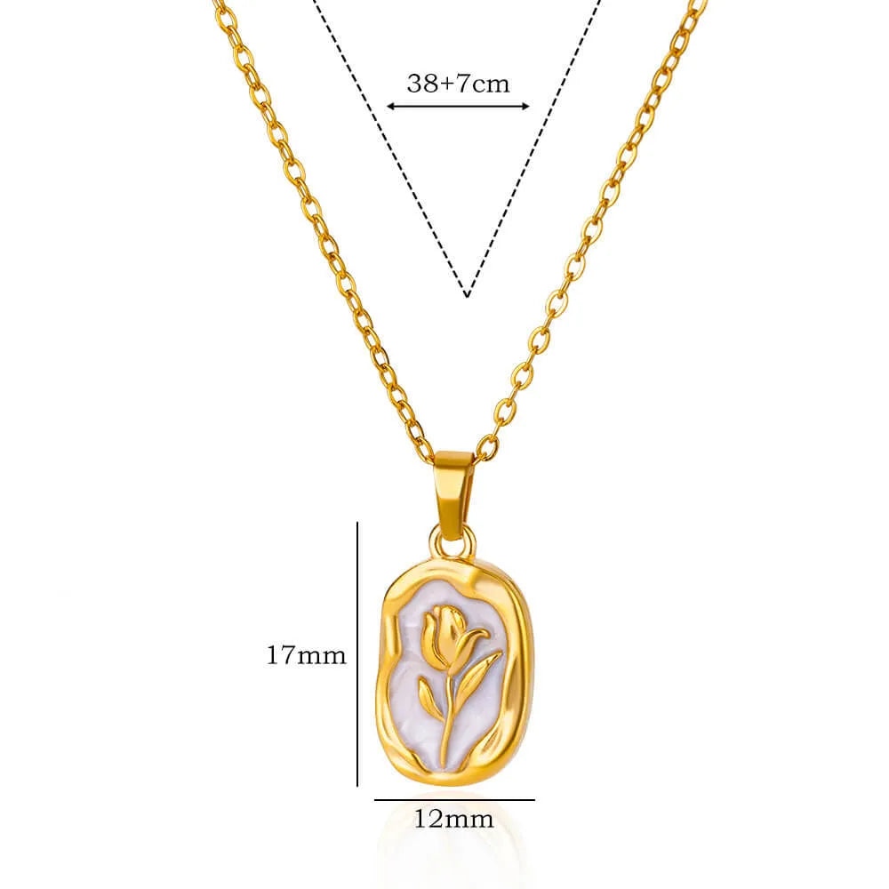 COLLAR ROSE NACAR