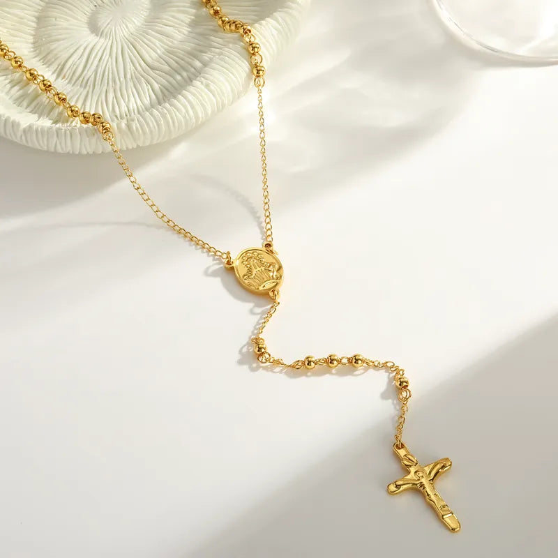 COLLAR ROSARIO DOBLE RELIQUIA