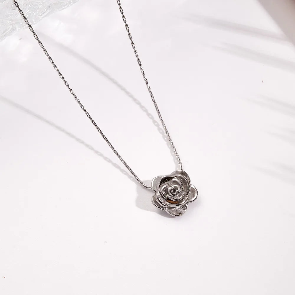 COLLAR ROSA SILVER