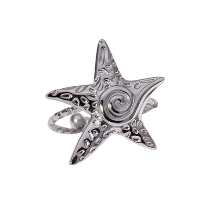 ANILLO ESTRELLA DE MAR SILVER