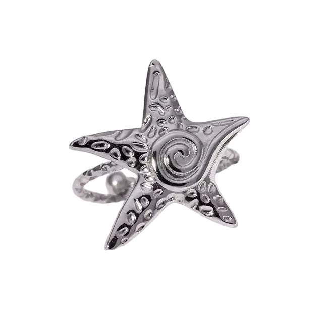 ANILLO ESTRELLA DE MAR SILVER