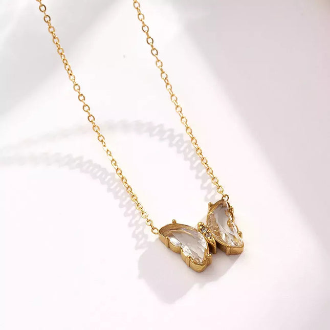 COLLAR LITTLE MARIPOSA CUBIC GOLD