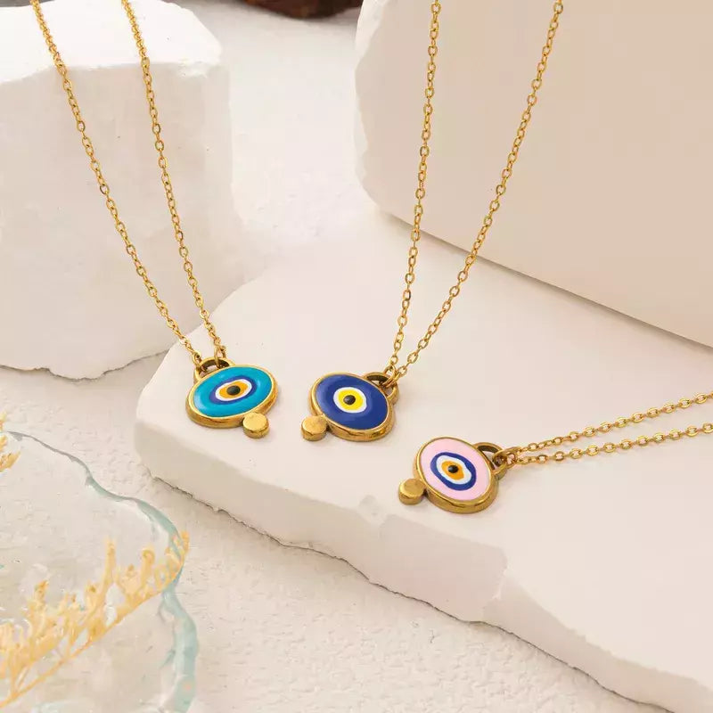 COLLAR TURKISH EYE SKY BLUE