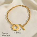 PULSERA MARINERA FLOWER GOLD