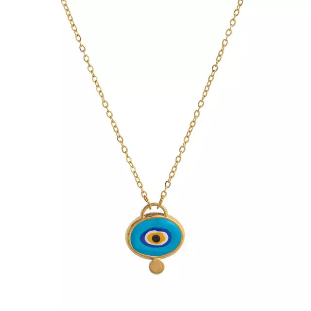 COLLAR TURKISH EYE SKY BLUE