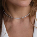 CHOKER TENNIS COURT SILVER