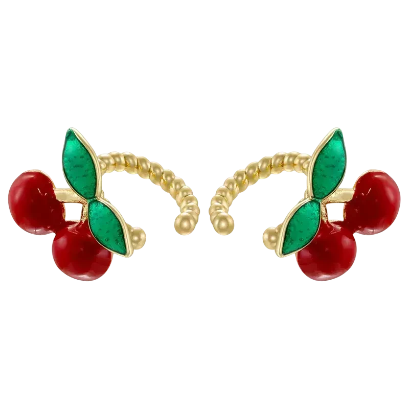 EAR CUFF CHERRY RED