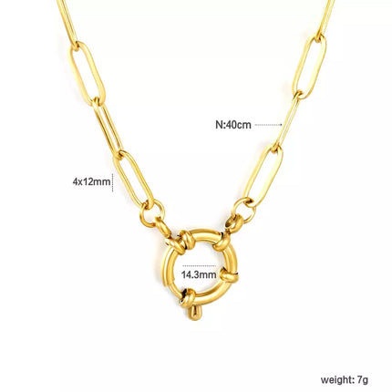 COLLAR CADENA MARINERA LINKS