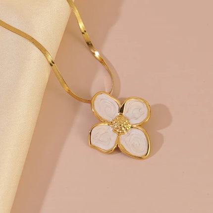 COLLAR ROSE NACAR WHITE