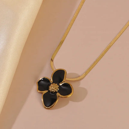 COLLAR ROSE NACAR BLACK