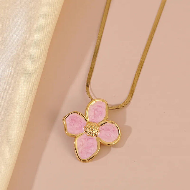 COLLAR ROSE NACAR PINK