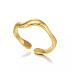 ANILLO WAVY GOLD