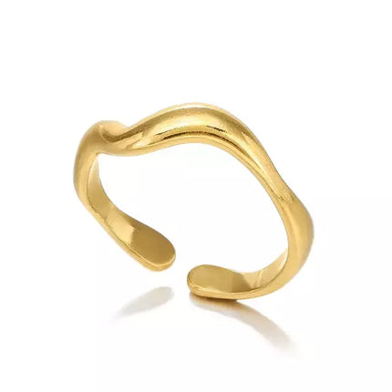 ANILLO WAVY GOLD