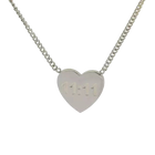 COLLAR 11:11 HEART SILVER
