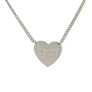 COLLAR 11:11 HEART SILVER