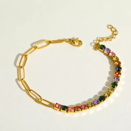 PULSERA COLORFULL BOND GOLD