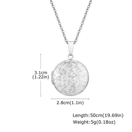 COLLAR RELICARIO LOTO SILVER