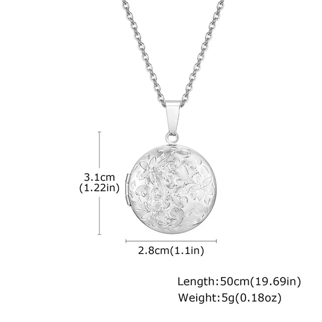 COLLAR RELICARIO LOTO SILVER