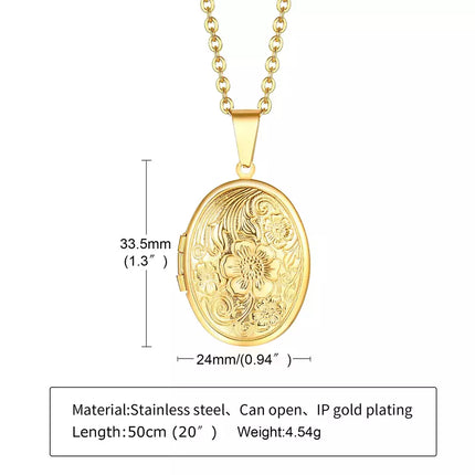 COLLAR RELICARIO MARBELLA GOLD