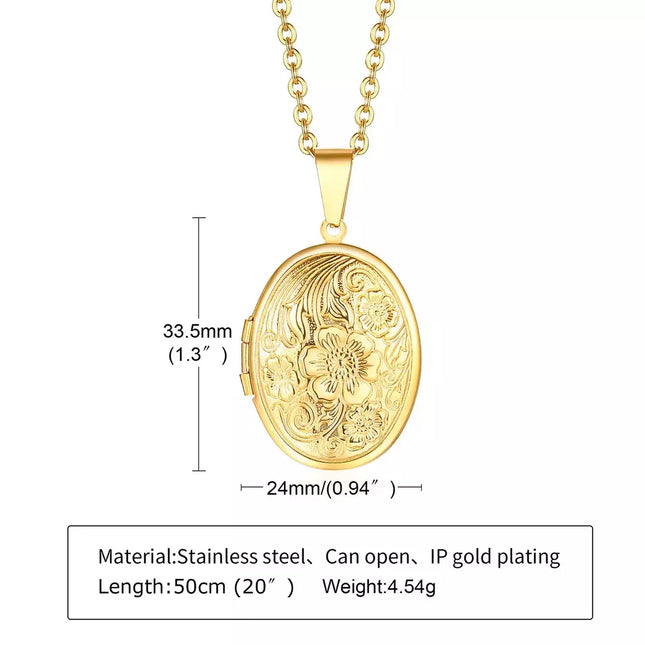 COLLAR RELICARIO MARBELLA GOLD