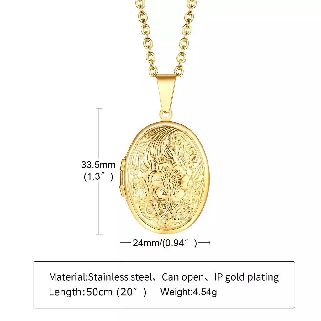 COLLAR RELICARIO MARBELLA GOLD