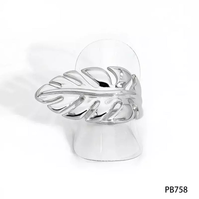ANILLO LEAFS SILVER