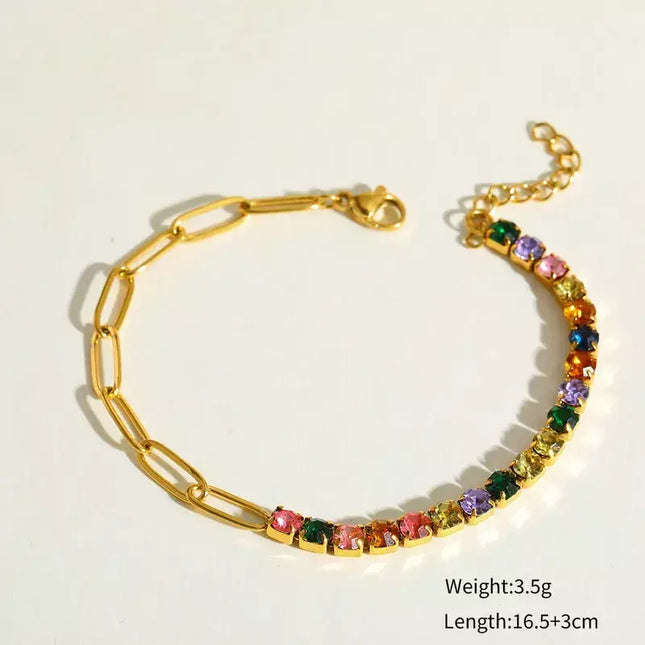 PULSERA COLORFULL BOND GOLD