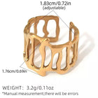 ANILLO BARROTES GOLD