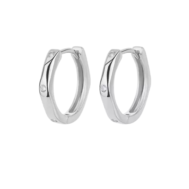 AROS HOOPS MODERN SILVER