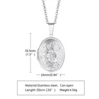 COLLAR RELICARIO MARBELLA SILVER