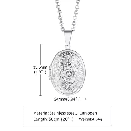 COLLAR RELICARIO MARBELLA SILVER