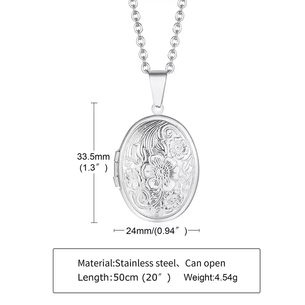 COLLAR RELICARIO MARBELLA SILVER