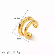 ARO EAR CUFF DOBLE GOLD