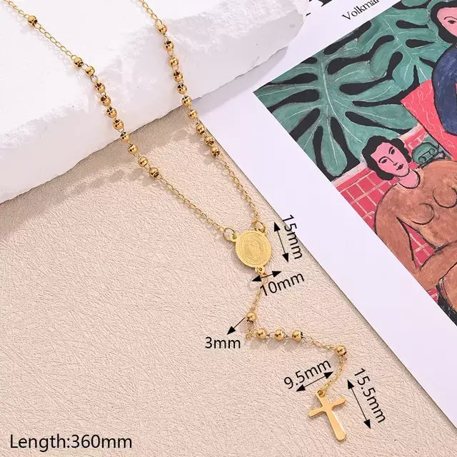 COLLAR ROSARIO GOLD